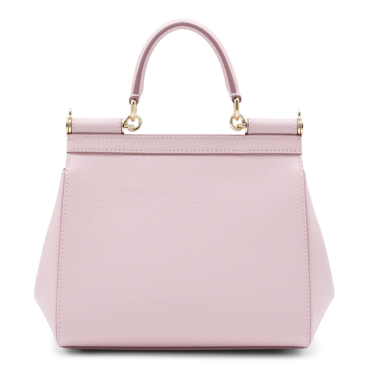 PINK LEATHER SICILY SMALL TOP HANDLE BAG
