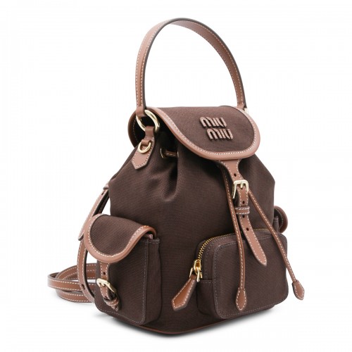 BROWN LEATHER BACKPACK 2