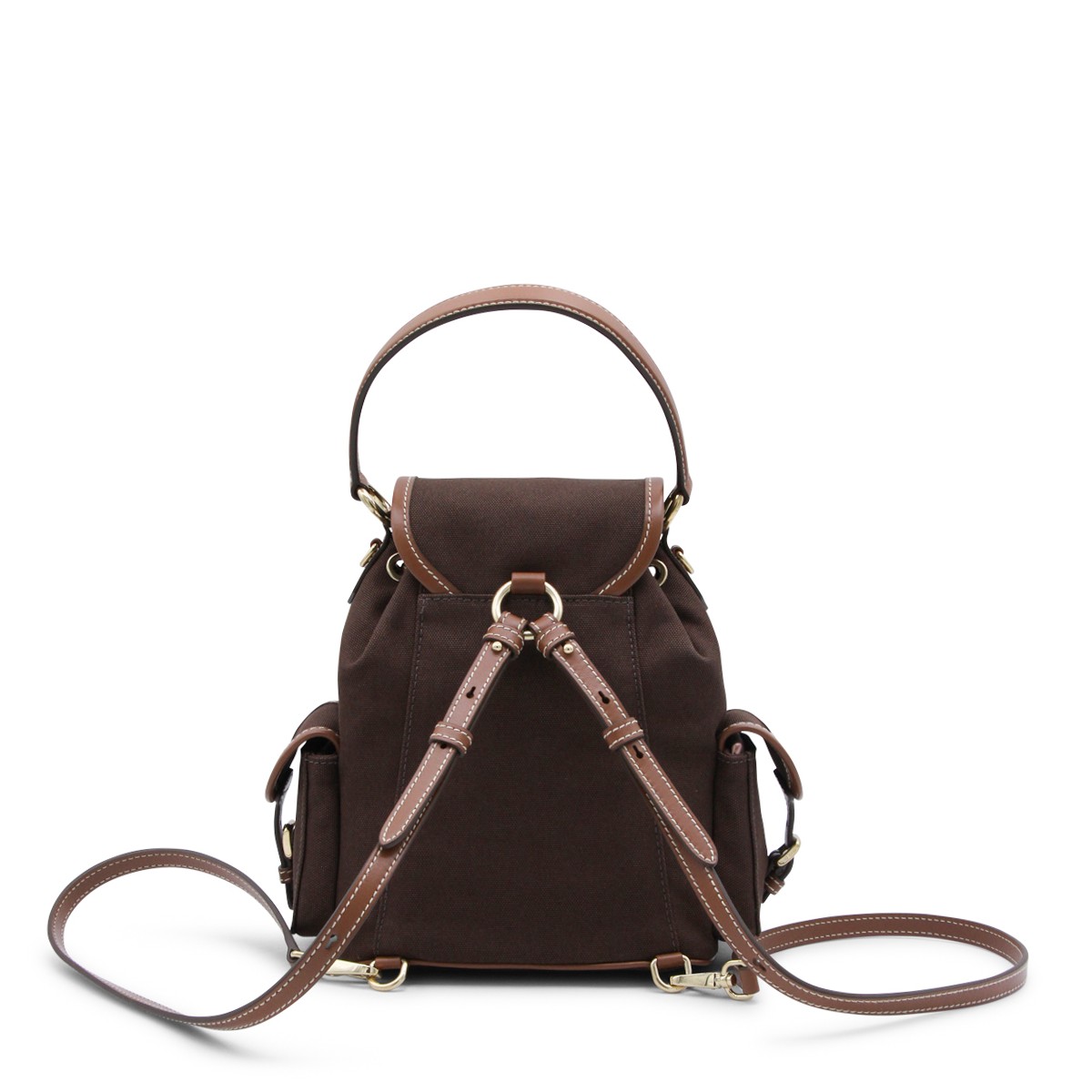 BROWN LEATHER BACKPACK