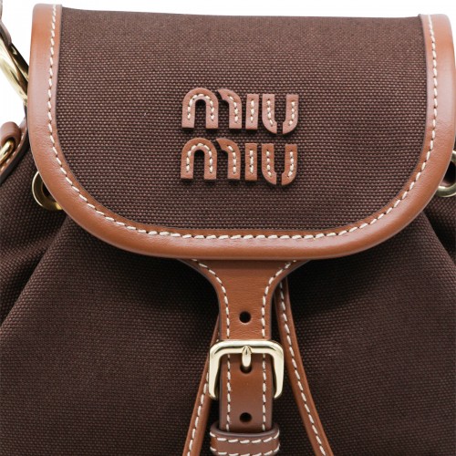 BROWN LEATHER BACKPACK