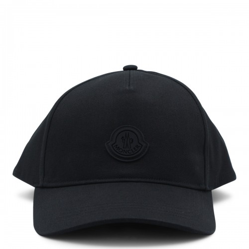 BLACK COTTON BASEBALL CAP