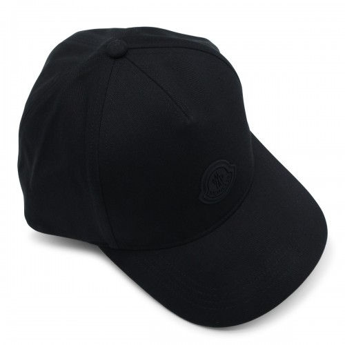 BLACK COTTON BASEBALL CAP