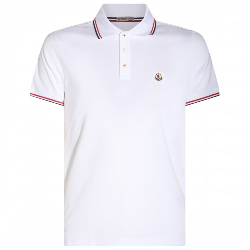 WHITE COTTON POLO SHIRT