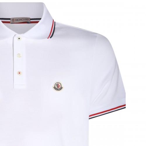 WHITE COTTON POLO SHIRT