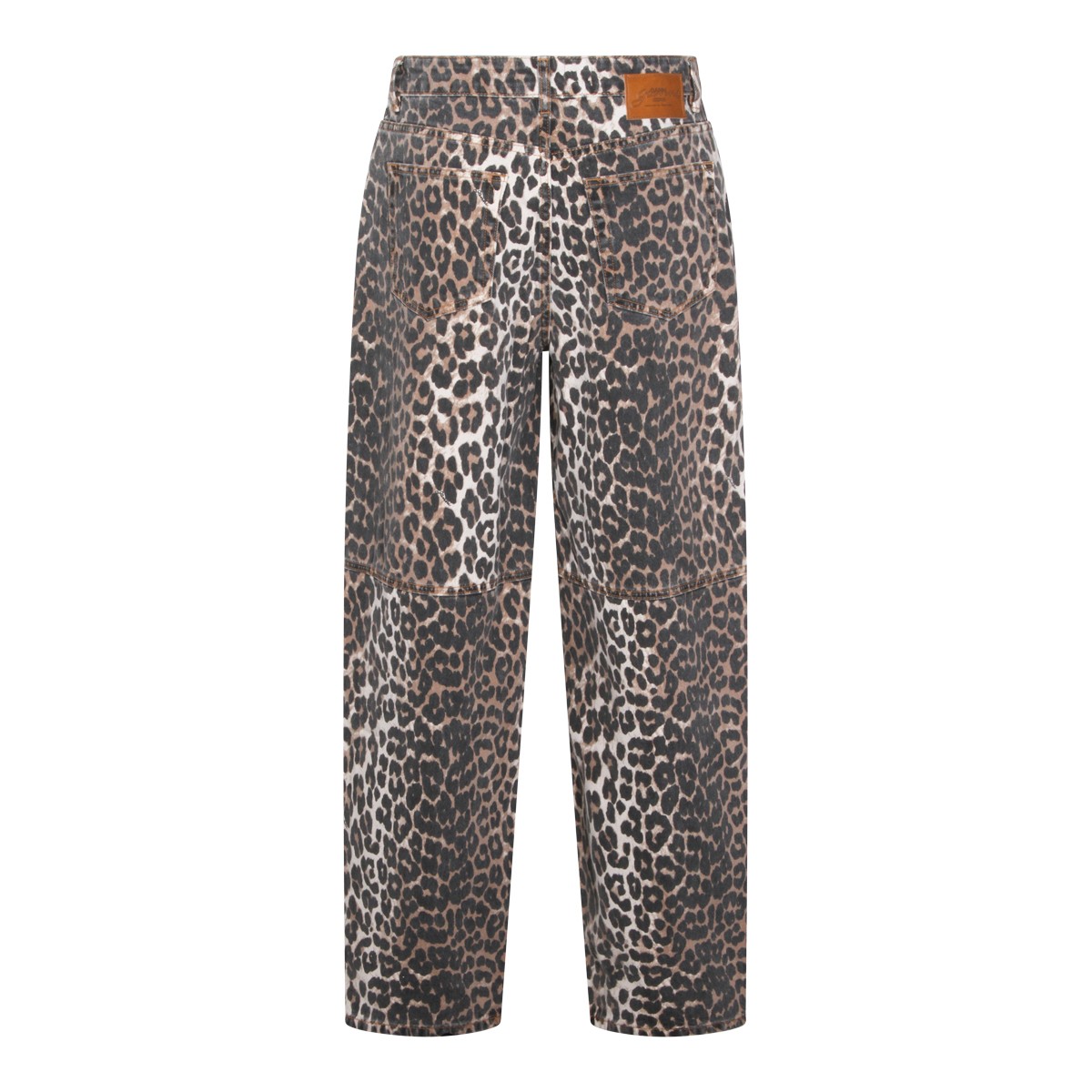 LEOPARD COTTON JEANS