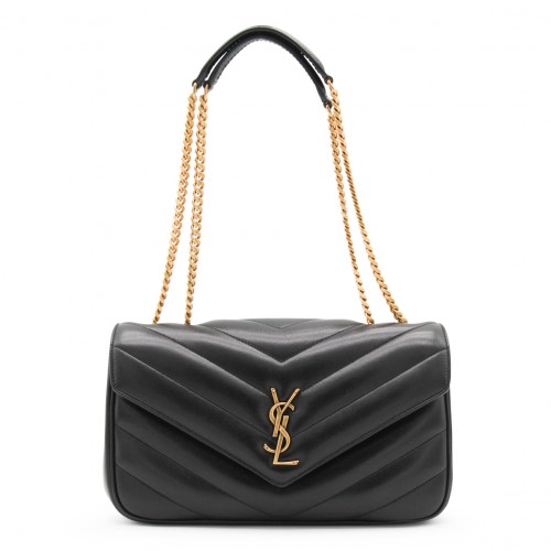 BLACK LEATHER LOULOU...