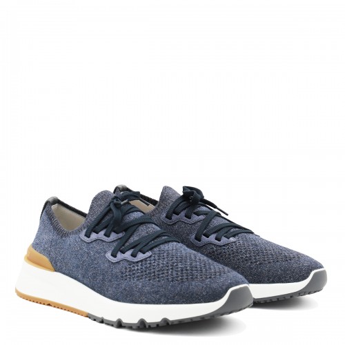 BLUE KNIT SNEAKERS 2