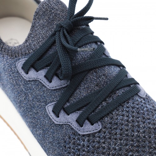 BLUE KNIT SNEAKERS