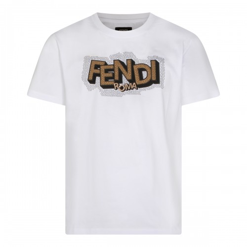 WHITE COTTON T-SHIRT