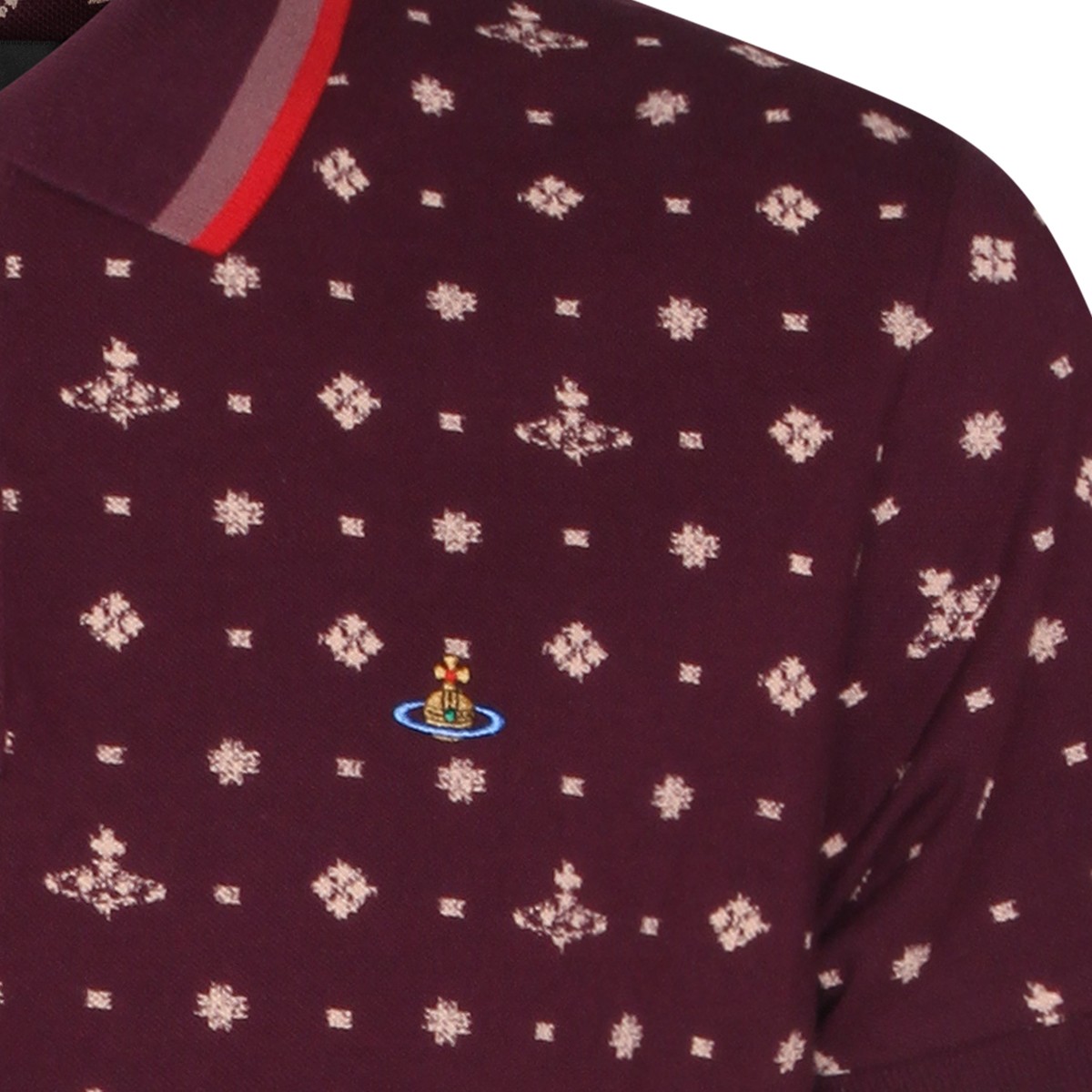 BURGUNDY COTTON POLO SHIRT