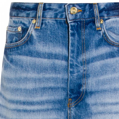 LIGHT BLUE COTTON JEANS