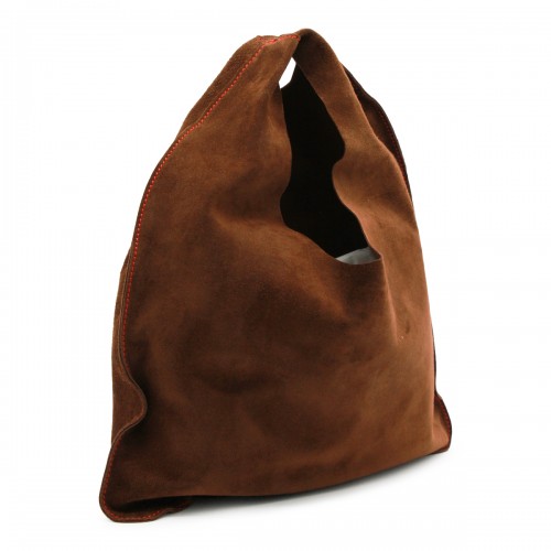 BROWN LEATHER SMALL BINDLE... 2