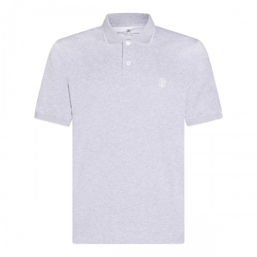 GREY COTTON POLO SHIRT