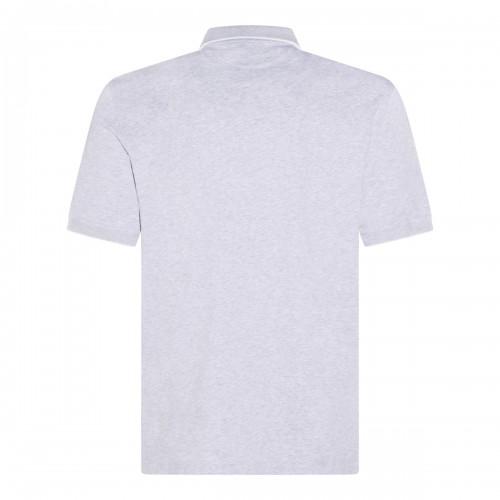 GREY COTTON POLO SHIRT