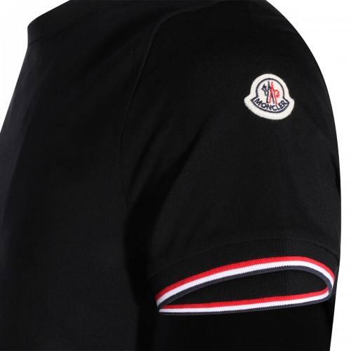 BLACK COTTON T-SHIRT