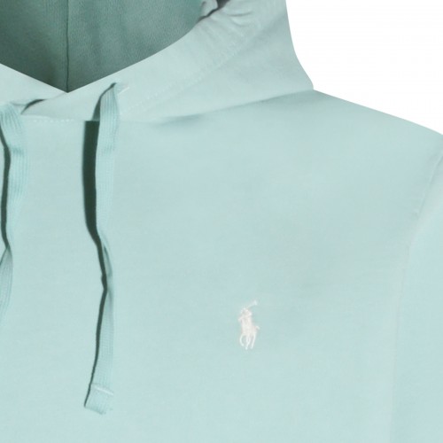 LIGHT GREEN COTTON SWEATSHIRT