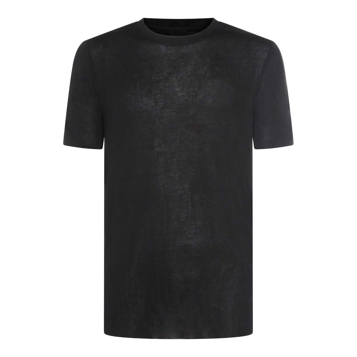 BLACK VISCOSE T-SHIRT