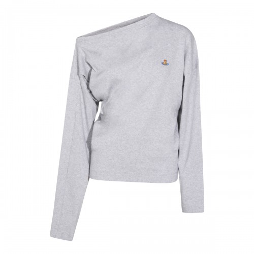 GREY COTTON KNITWEAT