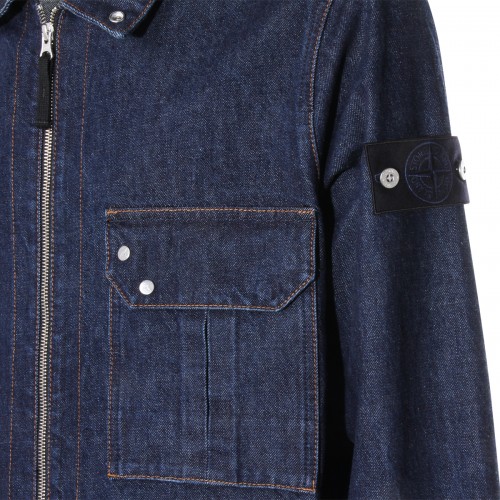 BLUE COTTON DENIM JACKET