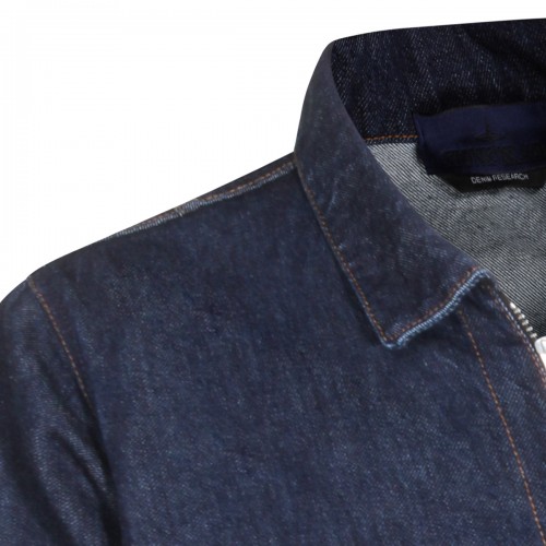 BLUE COTTON DENIM JACKET
