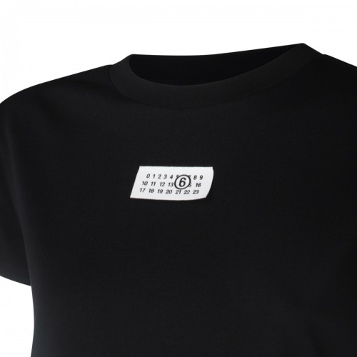 BLACK COTTON T-SHIRT