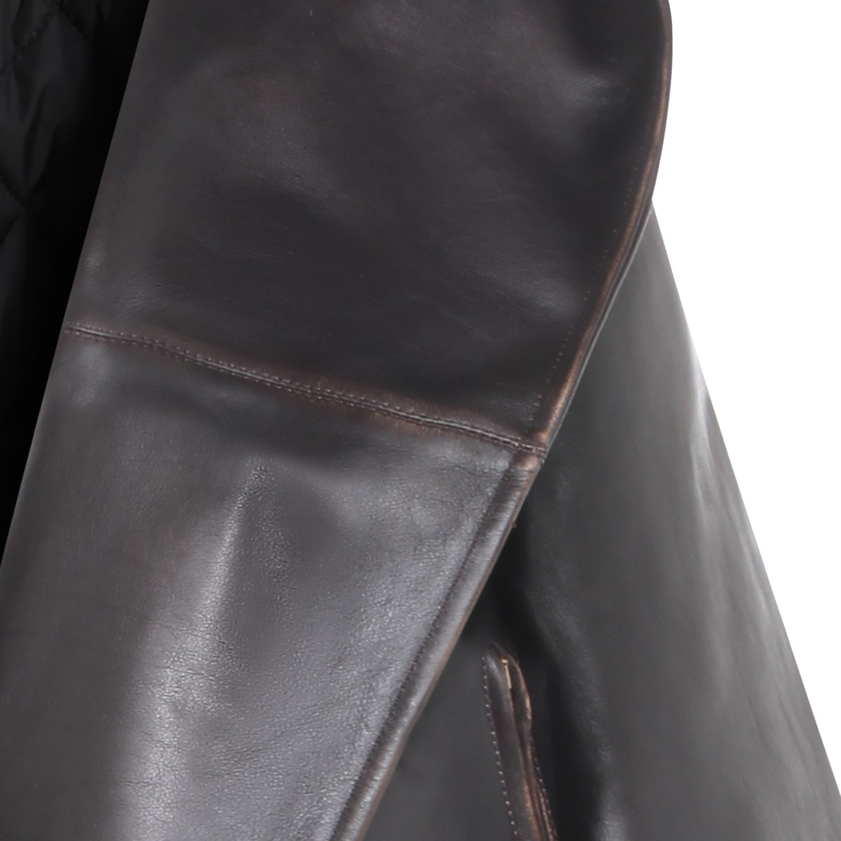 DARK BROWN LEATHER JACKET