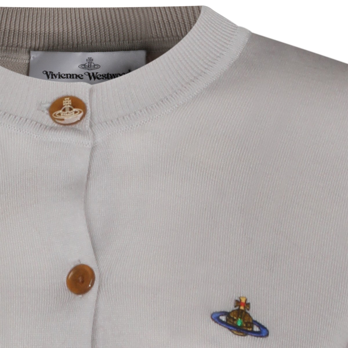 LIGHT GREY WOOL BLEND KNITWEAR