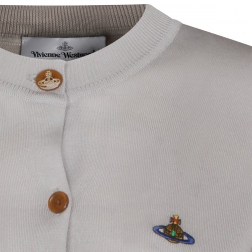 LIGHT GREY WOOL BLEND KNITWEAR