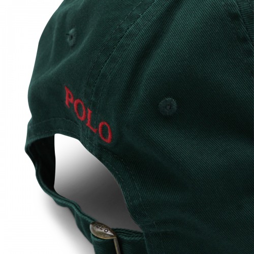 GREEN COTTON BASEBALL CAP