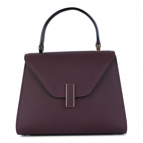 DARK PURPLE LEATHER ISIDE MINI TOP HANDLE BAG