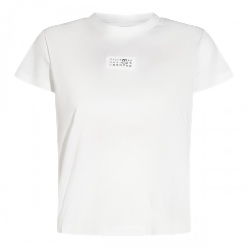WHITE COTTON T-SHIRT