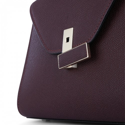 DARK PURPLE LEATHER ISIDE MINI TOP HANDLE BAG