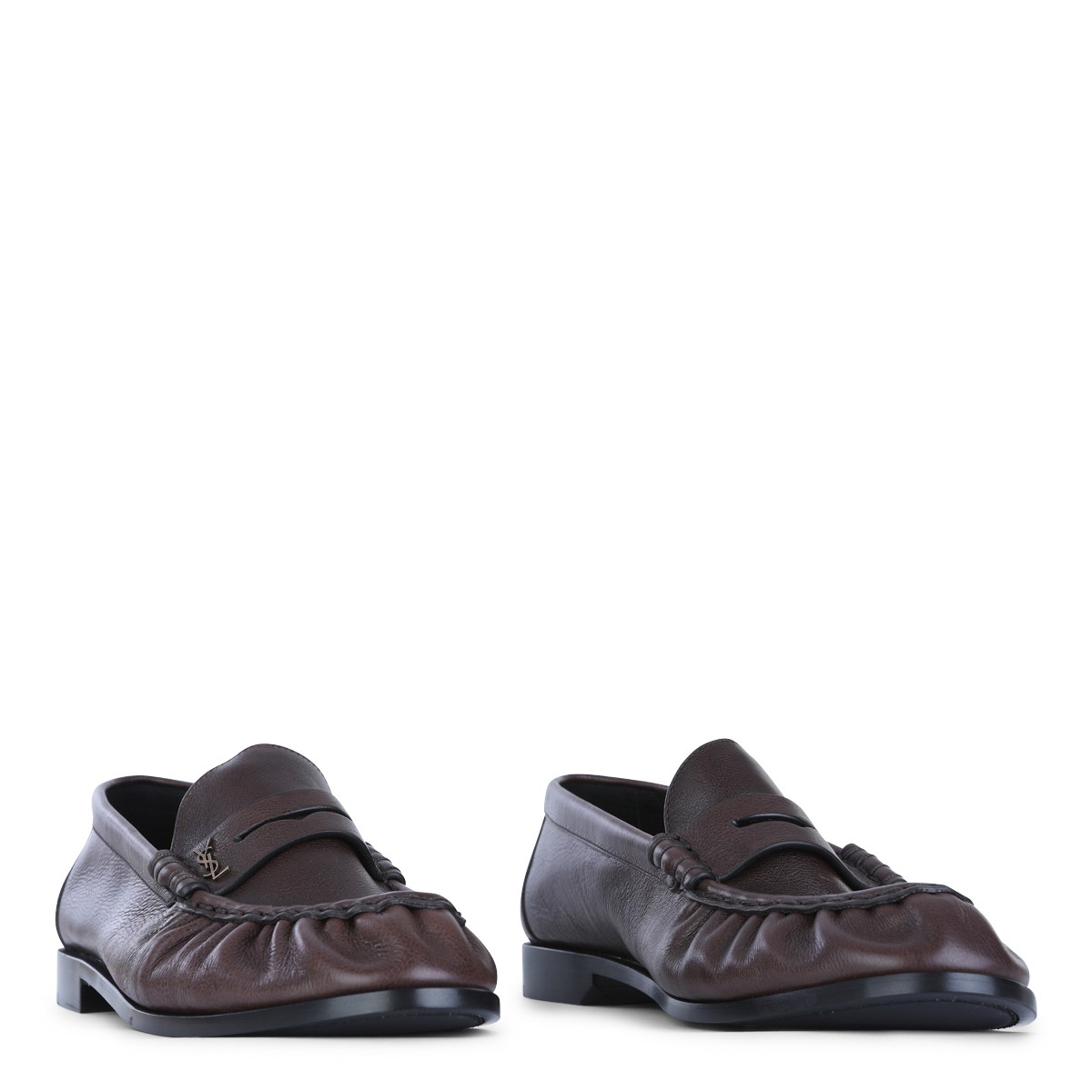 BROWN LEATHER LOAFERS