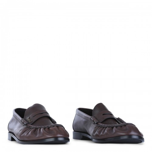 BROWN LEATHER LOAFERS