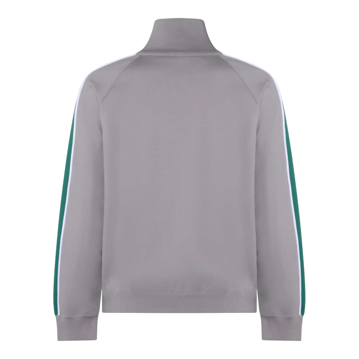 GREY AND GREEN COTTON SWEATSHIRT