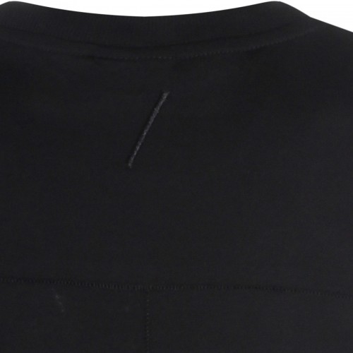 BLACK COTTON T-SHIRT
