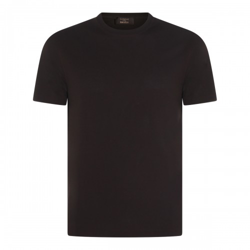 BROWN COTTON T-SHIRT