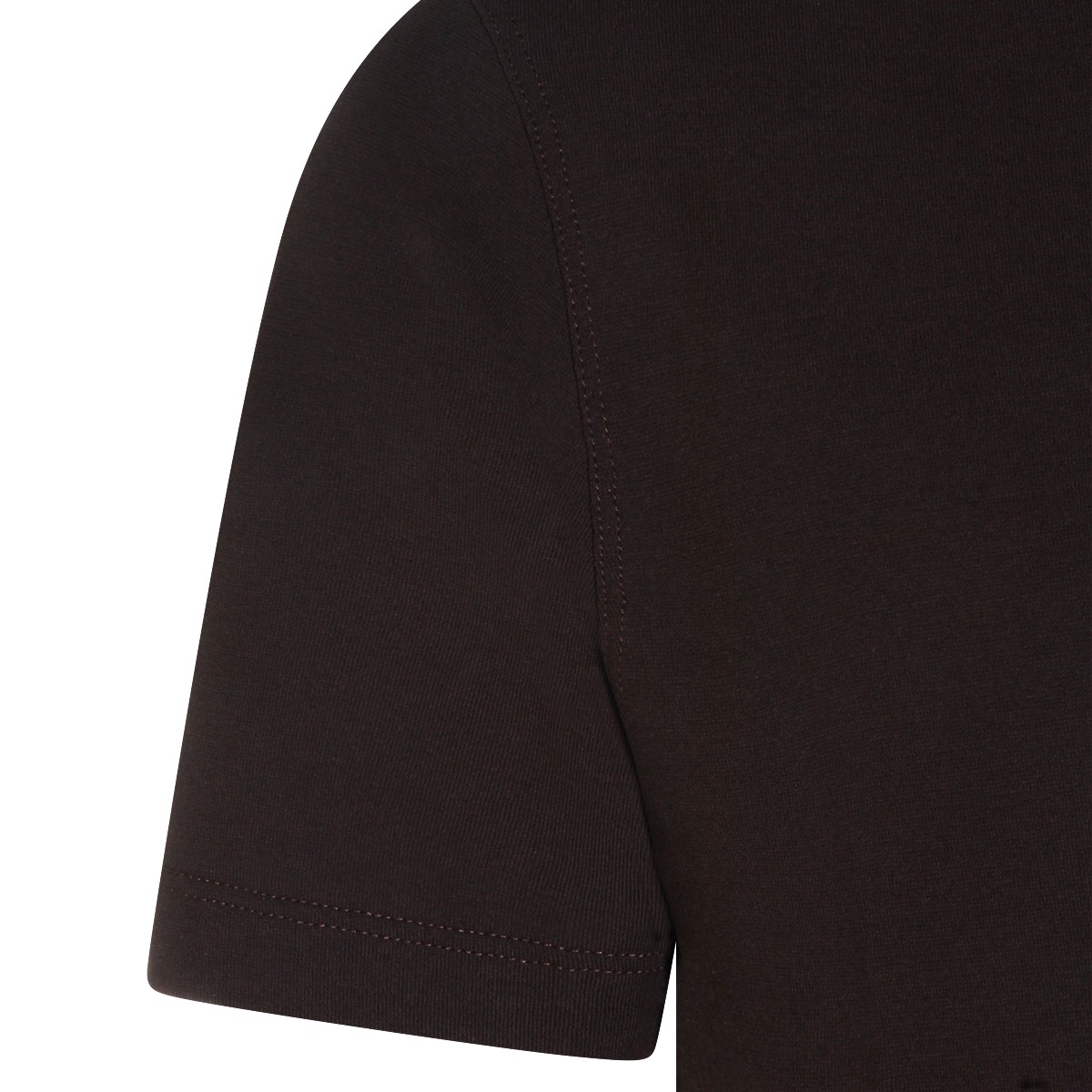 BROWN COTTON T-SHIRT