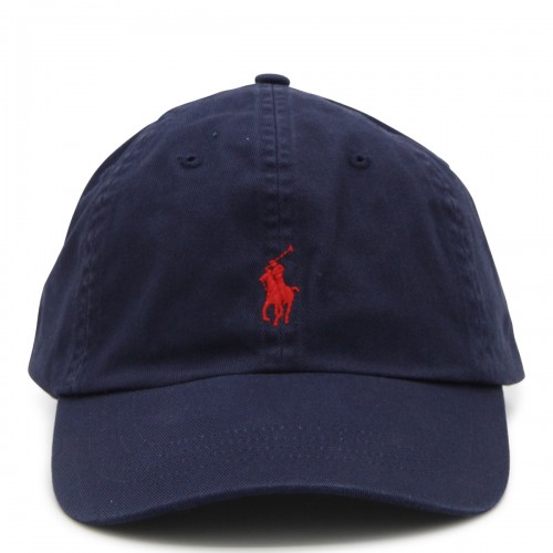 NAVY COTTON BASEBALL CAP