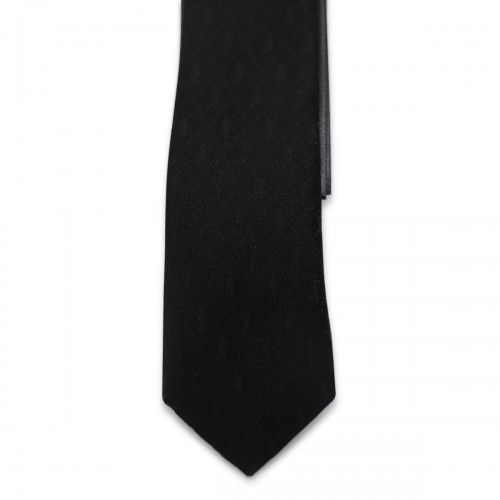 BLACK SILK TIE 2