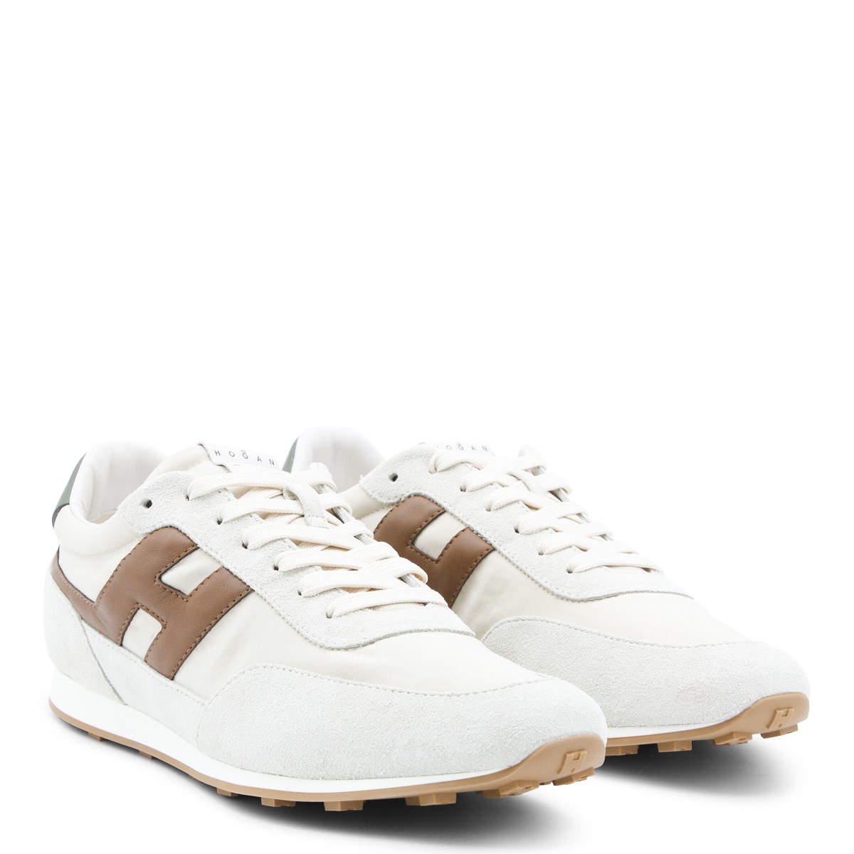 BEIGE LEATHER SNEAKERS