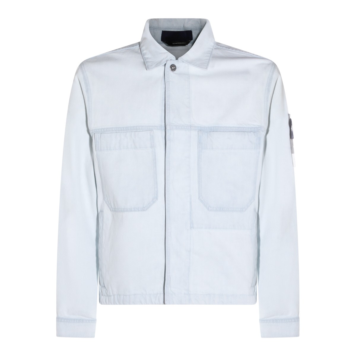 LIGHT BLUE COTTON DENIM JACKET