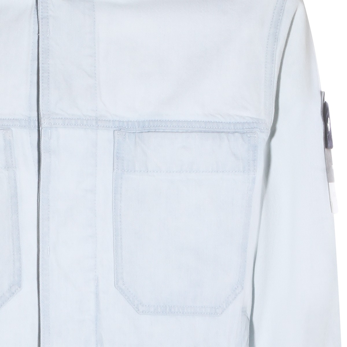 LIGHT BLUE COTTON DENIM JACKET