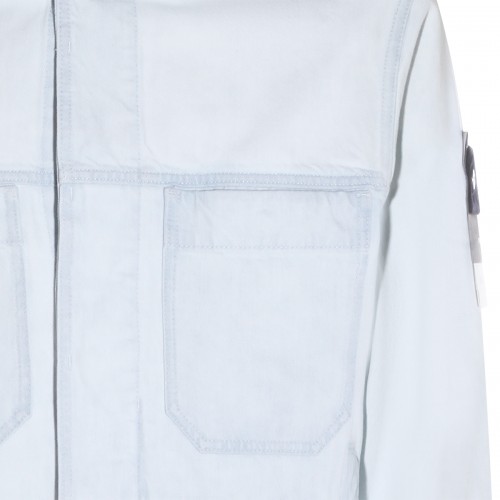 LIGHT BLUE COTTON DENIM JACKET
