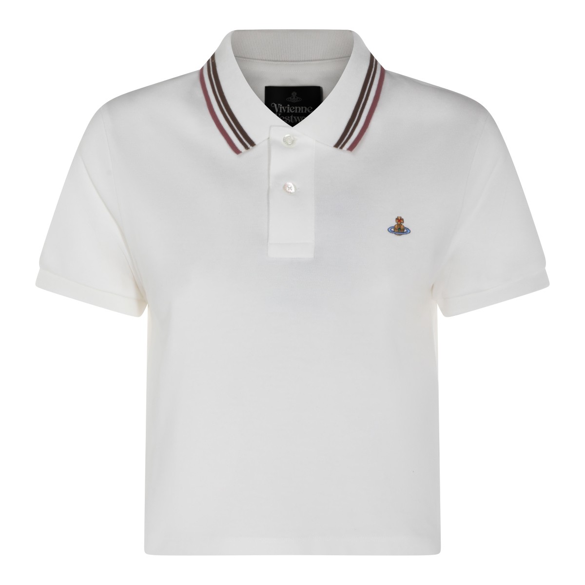 WHITE COTTON POLO SHIRT