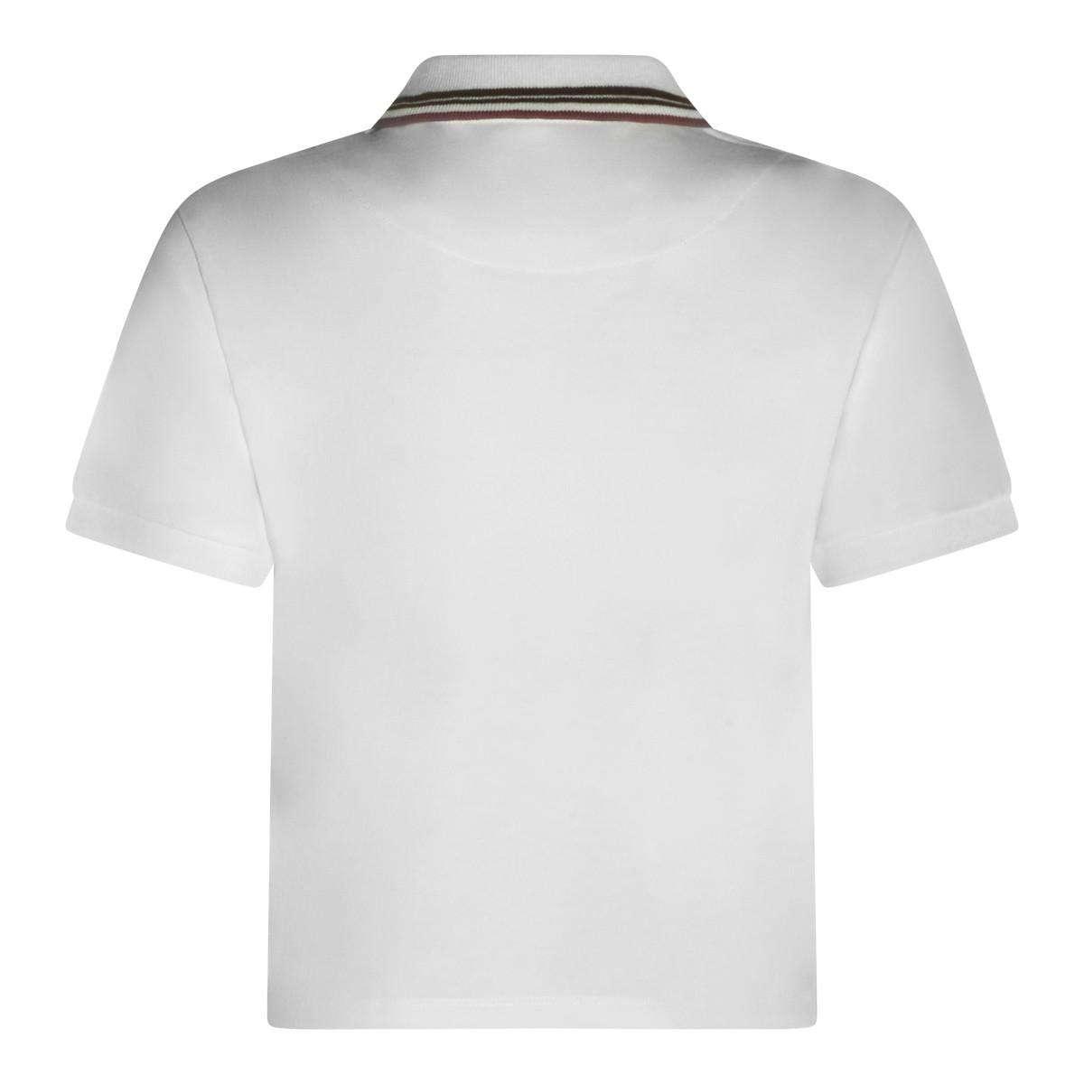WHITE COTTON POLO SHIRT
