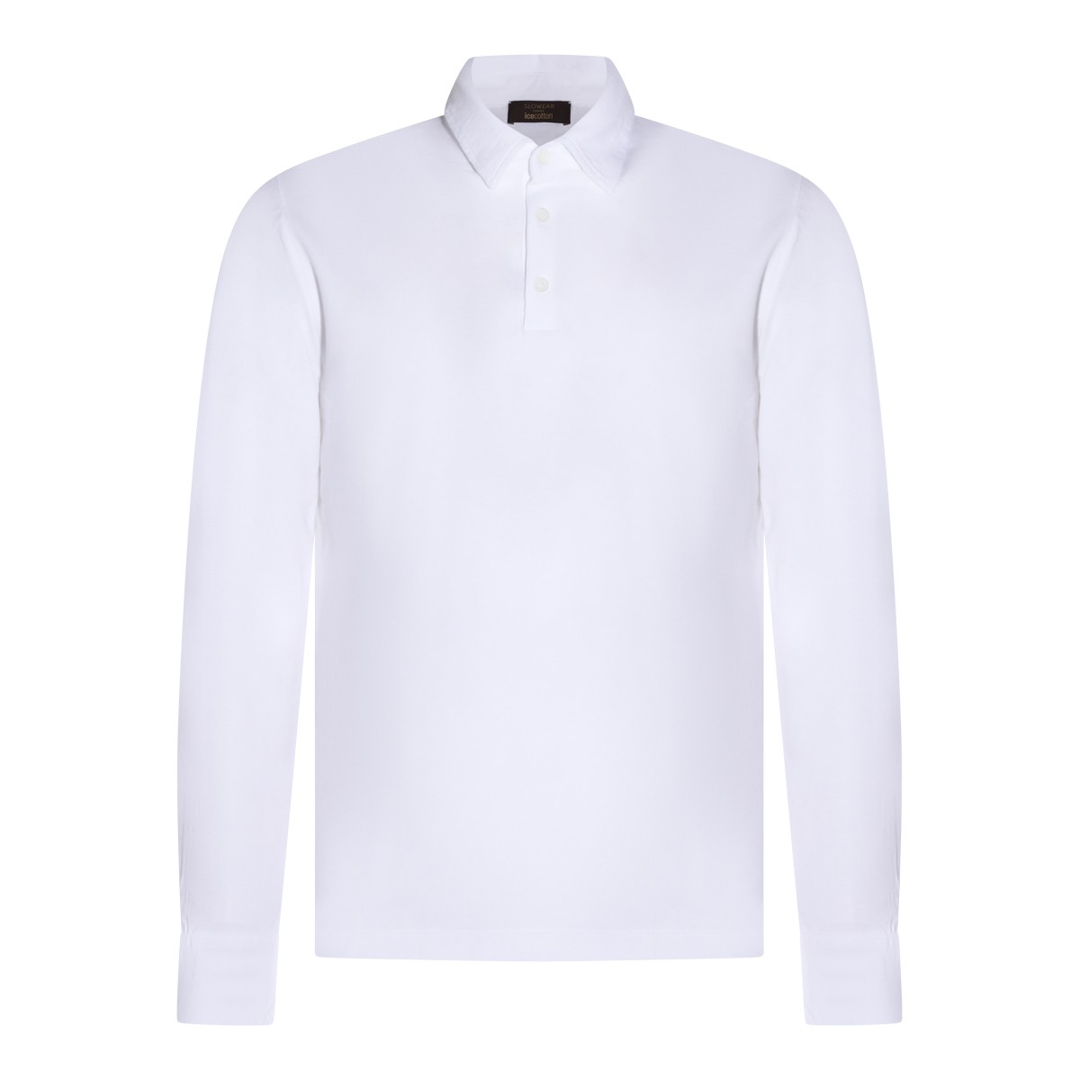 WHITE COTTON POLO SHIRT
