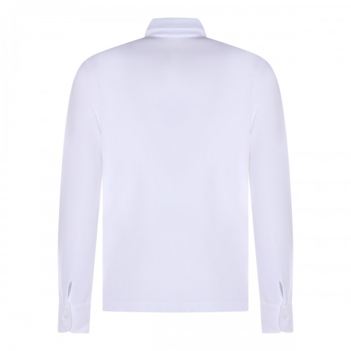 WHITE COTTON POLO SHIRT 2