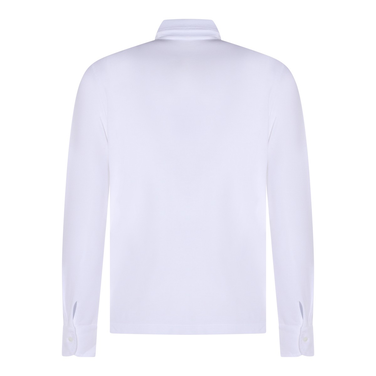 WHITE COTTON POLO SHIRT