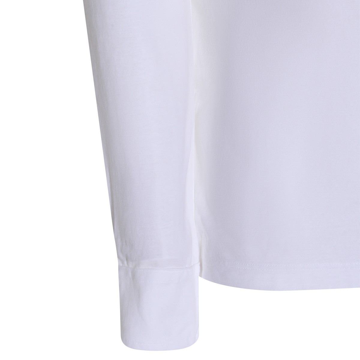 WHITE COTTON POLO SHIRT